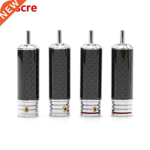 4pcs Audiophile Rhodium Plated RCA Jack Plug , interconnect
