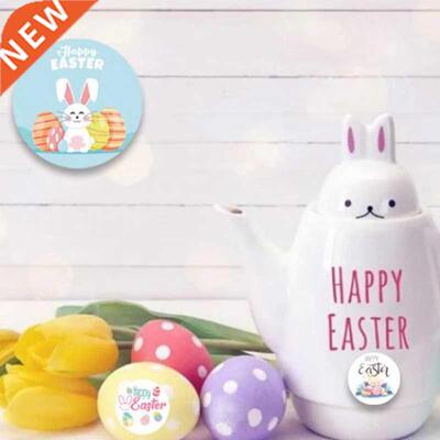 500Pcs Easter Day Stickers Rabbit Self Adhesive Seal Label