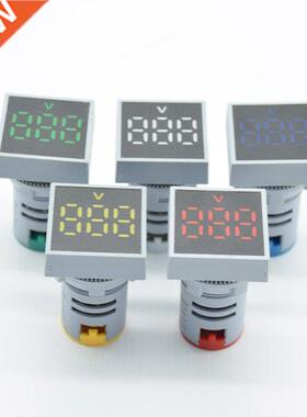 22mm AC 12-500V Voltmeter Square Panel LED Dgtal Voltage M
