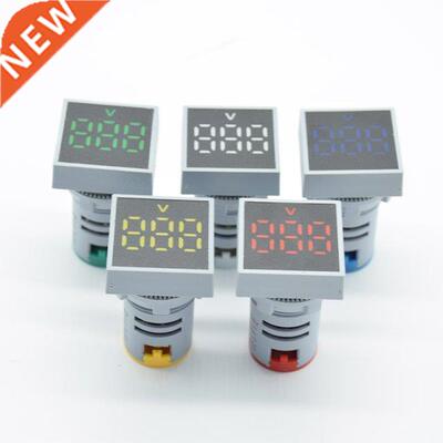 22mm AC 12-500V Voltmeter Square Panel LED Dgtal Voltage M