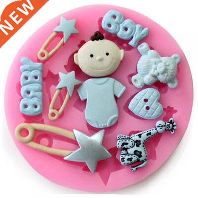 3d Silicone Baby Shower Party Fondant Mold For Cake