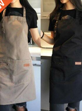 Chef's Waterproof Antifouling Apron With Two Pockets Solid