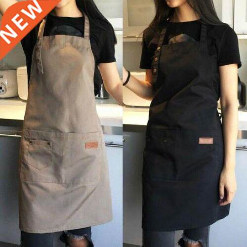 Chef's Waterproof Antifouling Apron With Two Pockets Solid