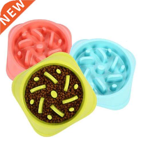 2019 Portable Pet Dog Feeding Food Bowls Puppy Slow Down
