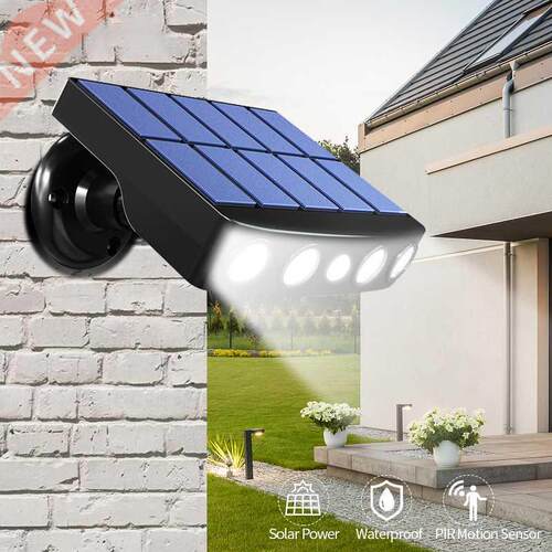 Powerful Solar Powered Led Wall Light Outdoor Motion Sensor