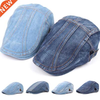 2022 Autumn Jeans Beret Hat for Men Women Casual Unisex Deni