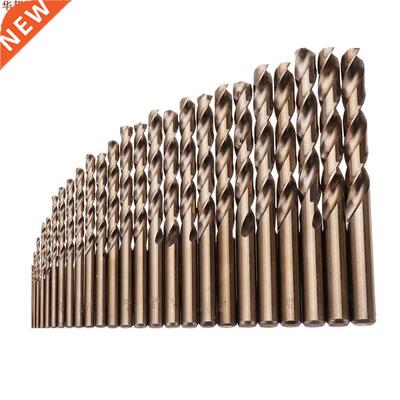 25pcs 1-13mm HSS M35 Cobalt Twist Drill Bit Set for Metal Wo