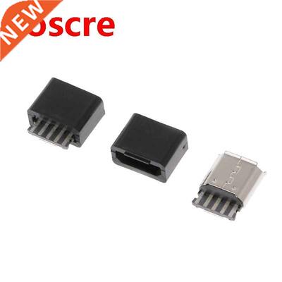10 Pcs  Micro USB 5 Pin Female Socket Kit Connector Plug