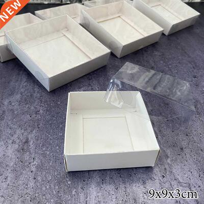White Cake Gift Box Cardboard Packaging Window Transparent L