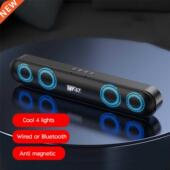 Bluetooth 5.0 Loudspeaker Bar Bass Speaker RBG Stereo shaped