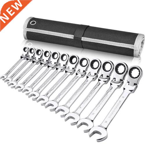 Key Wrench Socket Set Flex-Head Combination Ratcheting Wrenc