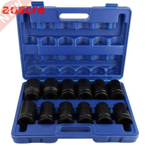 tools set 12pcs 1 Inch Durable Drive Deep Impact Socket Set