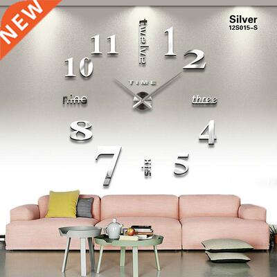 quartz new home decoration acrylic mirror large wall clock 3