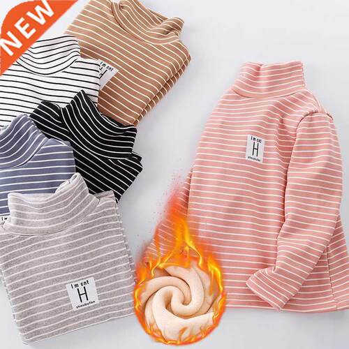 Winter Baby Boy T Shirt Striped Girls Tshirts And ops Plush