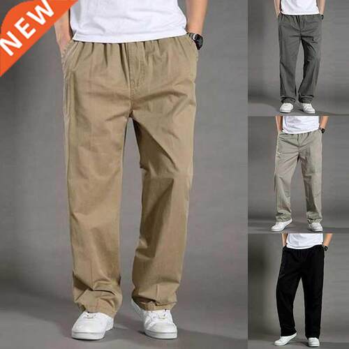 Men's Cargo Pants Trousers for Men Casual Black Khaki Loose