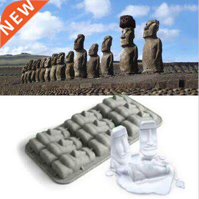 Moai Stone Statues Ice Cube Tray Ice Cream Makers DIY Mould