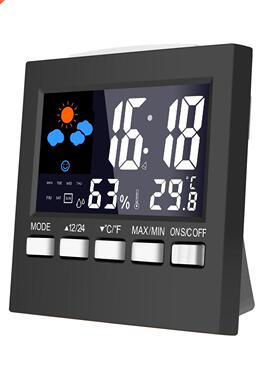 Weather Forecast Station Alarm Clock LCD Screen Temperature