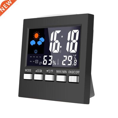 Weather Forecast Station Alarm Clock LCD Screen Temperature
