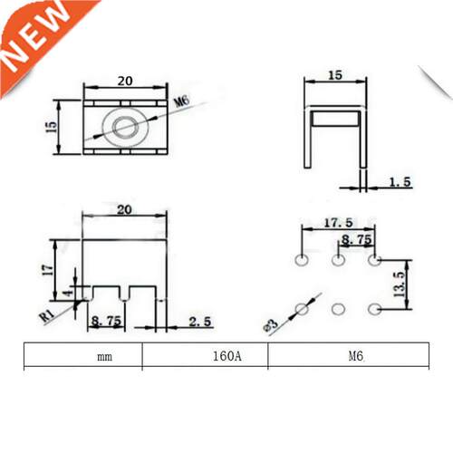 PCB-87 M6 Press Rivet Nut Terminal PCB Copper Welding Termin