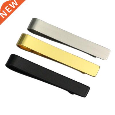 8Seasons New Fashion ainless eel Tie Clip Black Silver C