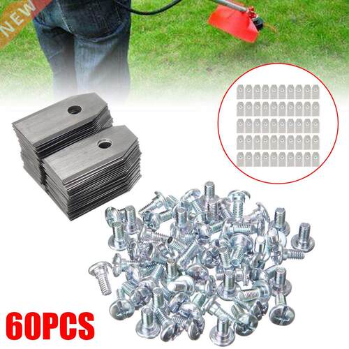 60pcs 35x18x0.75mm Silver Stainless Steel Replacement Blade