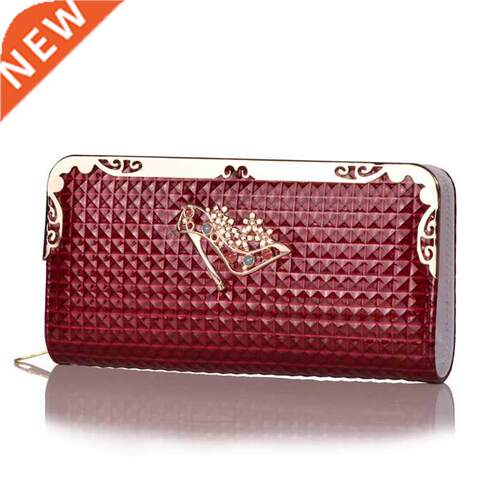 Luxury Brand Diamond PU Leather Wallet Women Evening Banquet