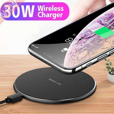 30W Fast Wireless Charger For iPhone 12 11 Pro Max XS X XR 8