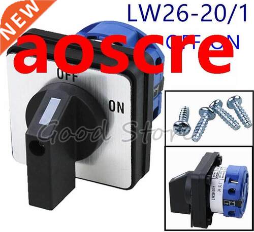 High Quality LW26-20/1 ON/OFF 2 position 2 Poles 4 terminals
