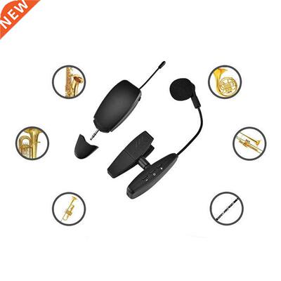 UHF Wireless Instrument Condenser Microphone Clip Mic