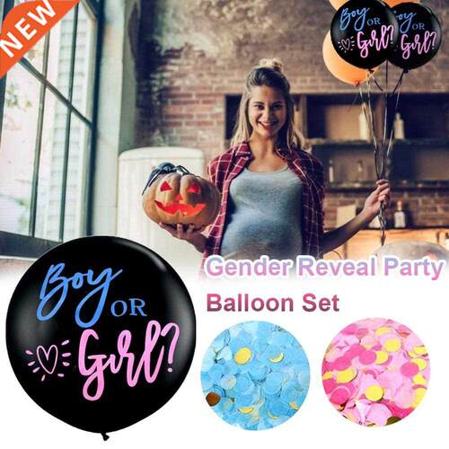 1 Set Boy Or Girl Balloon Gender Reveal Baby Shower