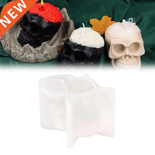 3D Skull Candle Mold Epoxy Mould Tools Baking Mold Candy