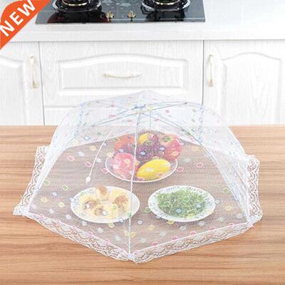 Foldable Dustproof Bug Fly Net Mesh Umbrella Kitchen Dish Fo