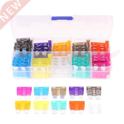 100Pcs Medium Size Blade Car Fuse Assortment Set 2A-10 15 20