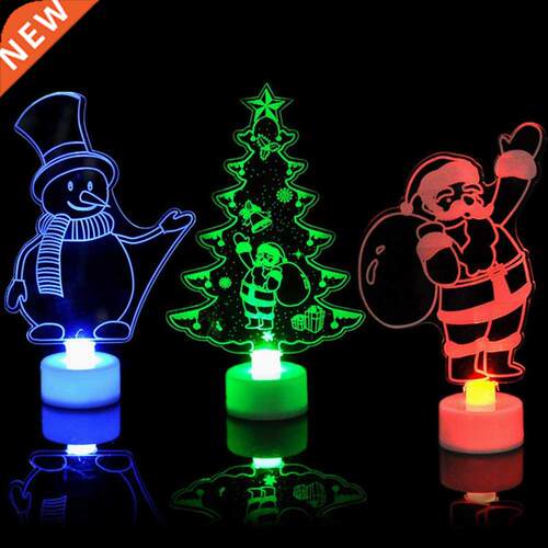 Colorful LED Santa Claus Light Christmas Desktop