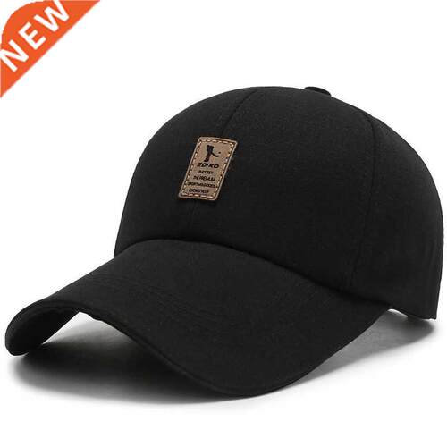 Sun Hat Men's Baseball Cap Black Breathable Hat Fish