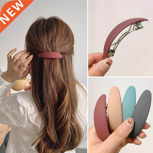 Elegant Matte Geometric Hair Clip Elegant Women Barrettes Ha