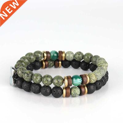 Magnetic Bracelets for Couples 2 Pieces Magnet Matching Dist