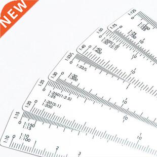 Fan Shape Scale Ruler With 5 Blades Engineering Multifunctio