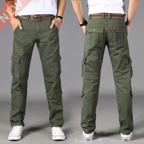Cargo Pants Men Combat SWAT Army Military Pants Cotton Many