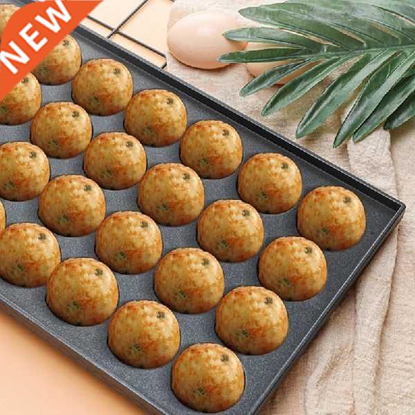 New 28 Holes 4cm Takoyaki Hot Plate Non Stick Cook in Home