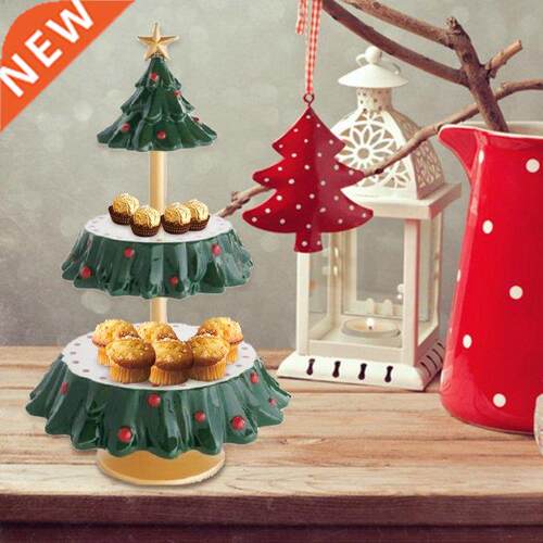 Christmas Snack Stand Tree Dessert Stand Resin Food Serving