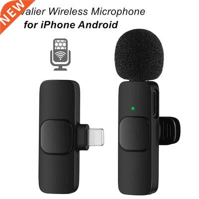 Wireless Lavalier Microphone for iPhone Android Phone Mini W