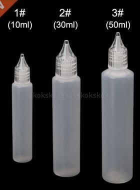 10/30/50ml Oil Bottle Clear Plastic Empty Dropper Bottle Vap
