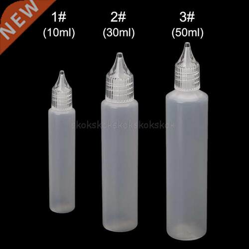 10/30/50ml Oil Bottle Clear Plastic Empty Dropper Bottle Vap