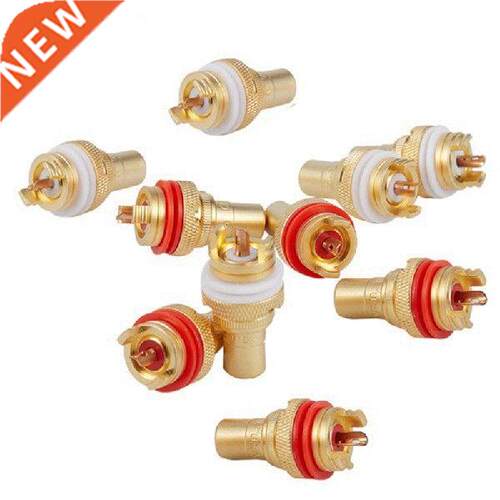10Pcs RCA Female Jack Socket Gold Plated Amplifier Speaker