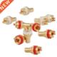 Jack Socket Gold 10Pcs Amplifier Female Plated Speaker RCA