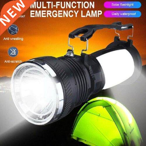 Solar Flashlight Usb Charging Built-in Battery Torch With