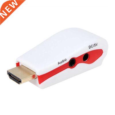 Mini HDMI to VGA RGB Video Converter Box Adapter with AV Aud