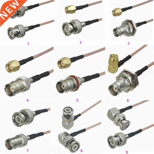 RG16 BNC to SMA / BNC Male Plug Female Jack Bulkhead Stra