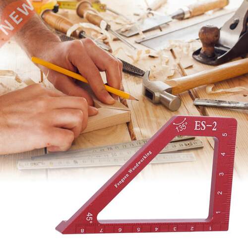 Aluminum Alloy Woodworking Scribing Ruler Carpentry Auxiliar